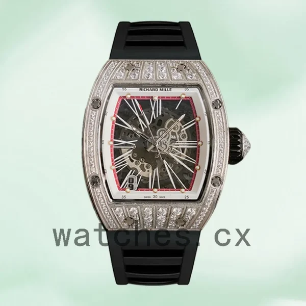 Richard Mille RM023 Men Around 50*40mm RM023 Diamond Rubber Band - Image 2