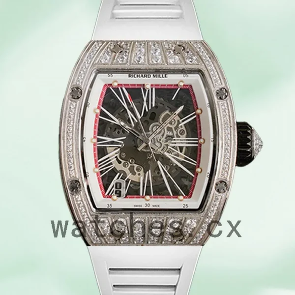 Richard Mille RM023 Men Around 50*40mm RM023 Diamond Rubber Band