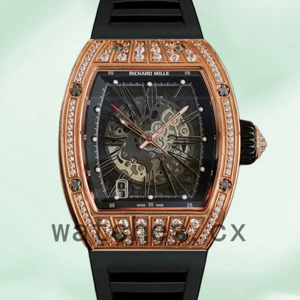 Richard Mille RM023 Around 50*40mm RM023 Men Automatic Rubber Band
