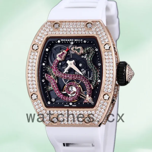 Richard Mille RM 026 Unisex RM 026-001 45*39mm Transparent Dial Rose Gold