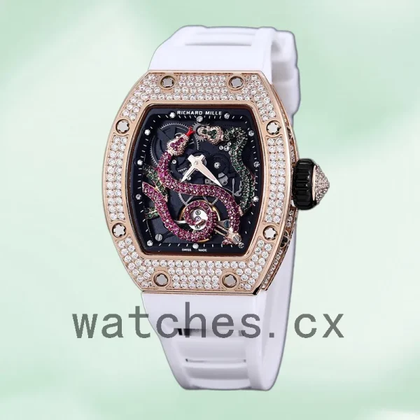 Richard Mille RM 026 Unisex RM 026-001 45*39mm Transparent Dial Rose Gold - Image 2
