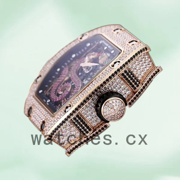 Richard Mille RM 026 Unisex RM 026-001 45*39mm Transparent Dial Rose Gold - Image 3