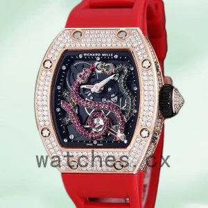 Richard Mille RM 026 Unisex RM 026-002 45*39mm Rubber Band Transparent Dial