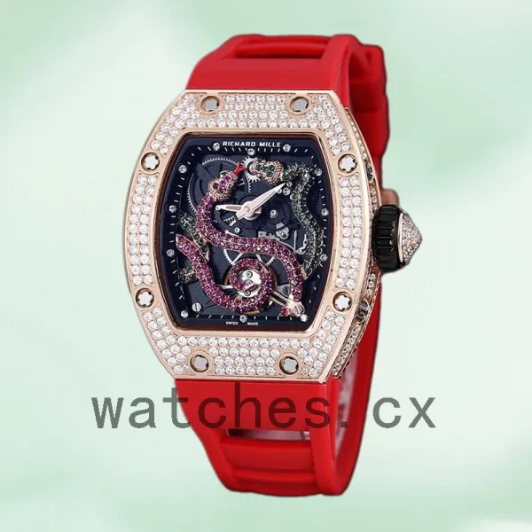 Richard Mille RM 026 Unisex RM 026-002 45*39mm Rubber Band Transparent Dial - Image 2