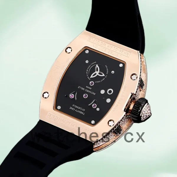 Richard Mille RM 026 Unisex 45*39mm RM 026-003 Transparent Dial Rose Gold - Image 4