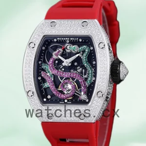 Richard Mille RM 026 Unisex 45*39mm RM 026-004 Silver Rubber Band
