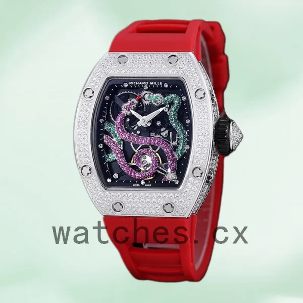 Richard Mille RM 026 Unisex 45*39mm RM 026-004 Silver Rubber Band - Image 2