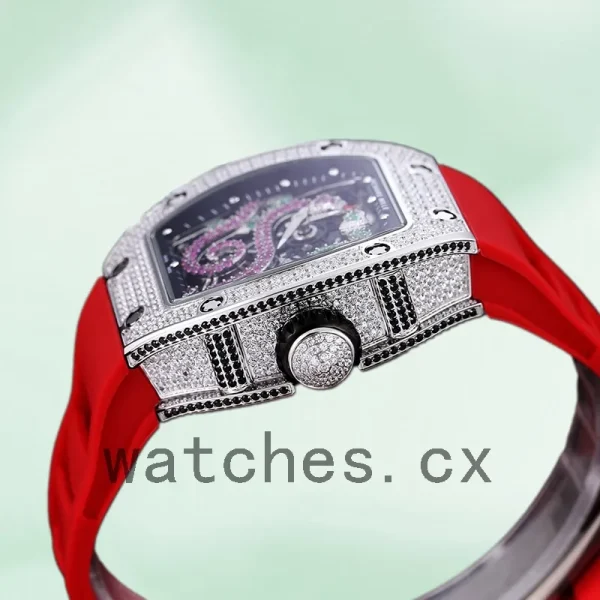 Richard Mille RM 026 Unisex 45*39mm RM 026-004 Silver Rubber Band - Image 3
