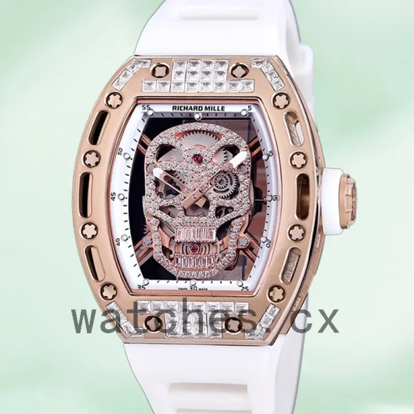 Richard Mille RM 052 Men 50*42mm RM 052-013 Automatic Rubber Band
