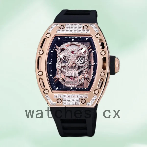 Richard Mille RM 052 Men RM 052-014 50*42mm Diamonds Skull Dial Automatic - Image 2