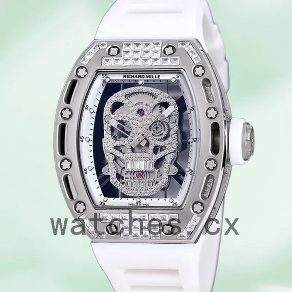 Richard Mille RM 052 RM 052-015 Men 50*42mm Silver Automatic