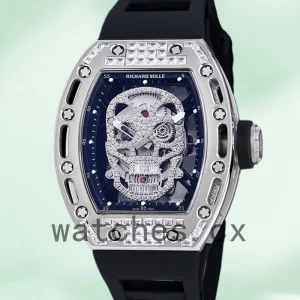 Richard Mille RM 052 RM 052-016 Men 50*42mm Silver Rubber Band