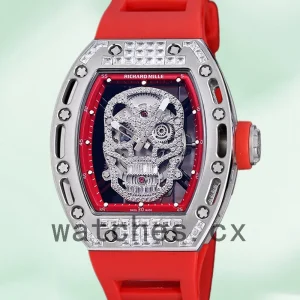 Richard Mille RM 052 50*42mm Men RM 052-017 Diamonds Skull Dial