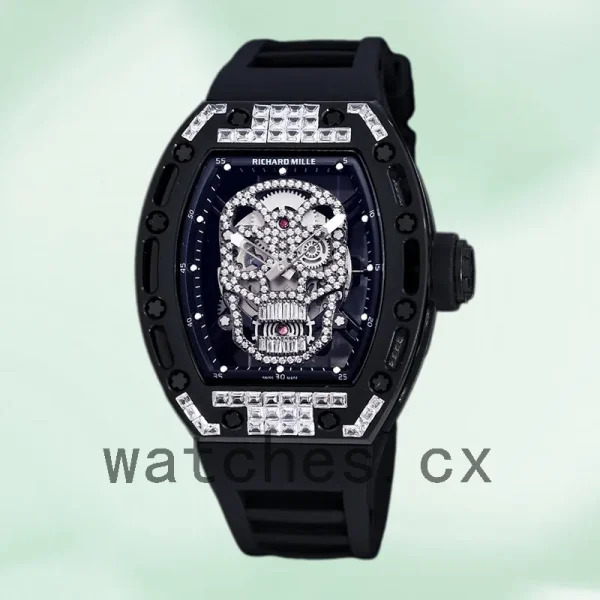 Richard Mille RM 052 Men RM 052-018 50*42mm Rubber Band - Image 3