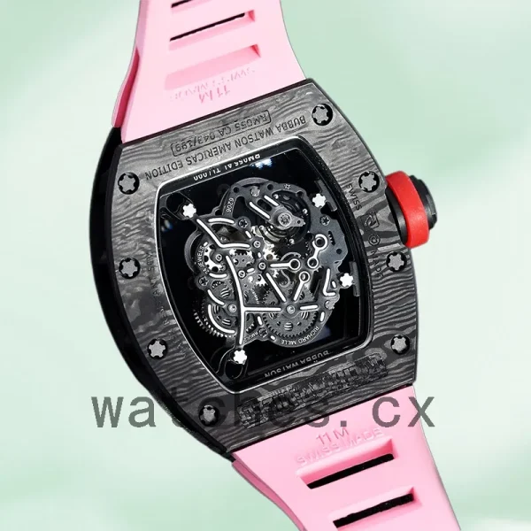 Richard Mille RM 055 RM 055-022 Men 50*42mm Transparent Dial Black - Image 4