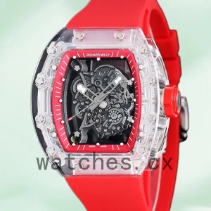 Richard Mille RM 055 Men 50*42mm RM 055-024 Transparent Dial Automatic