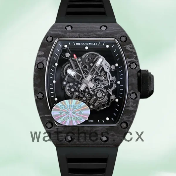 Richard Mille RM055 RM055 Around 50*40mm Men Transparent Dial