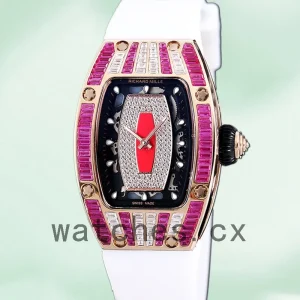 Richard Mille RM 07-01 Ladies RM 07-01-009 31*45mm Red With Diamonds Dial Automatic