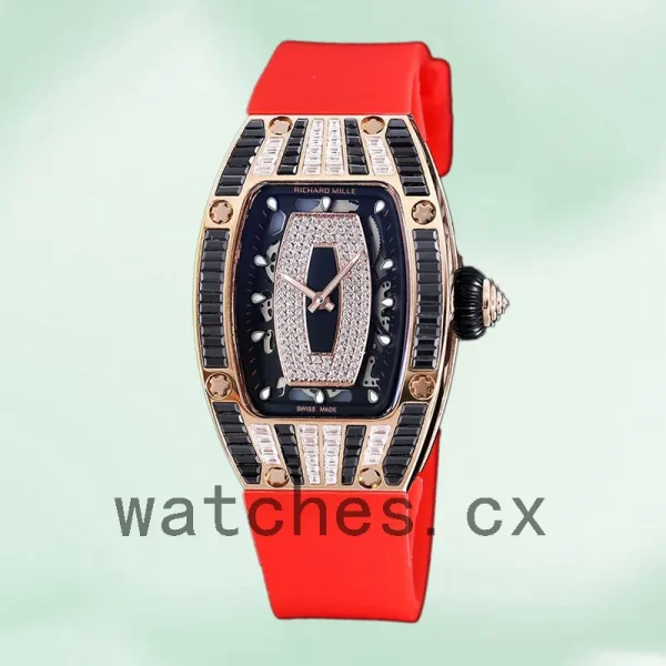 Richard Mille RM 07-01 RM 07-01-012 31*45mm Ladies Rubber Band Black With Diamonds Dial - Image 2