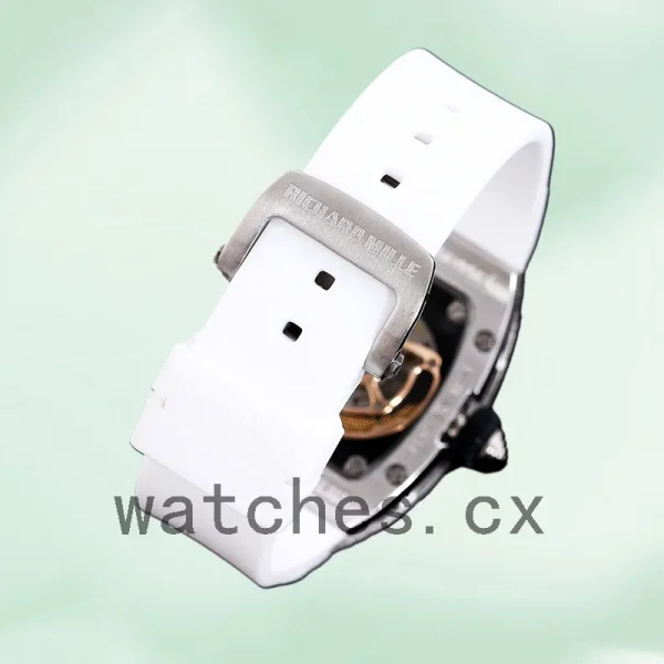 Richard Mille RM 07-01 31*45mm RM 07-01-013 Ladies Silver Red With Diamonds Dial - Image 4