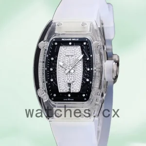 Richard Mille RM 07-02 RM 07-02-004 46*32mm Ladies Rubber Band Diamonds Dial