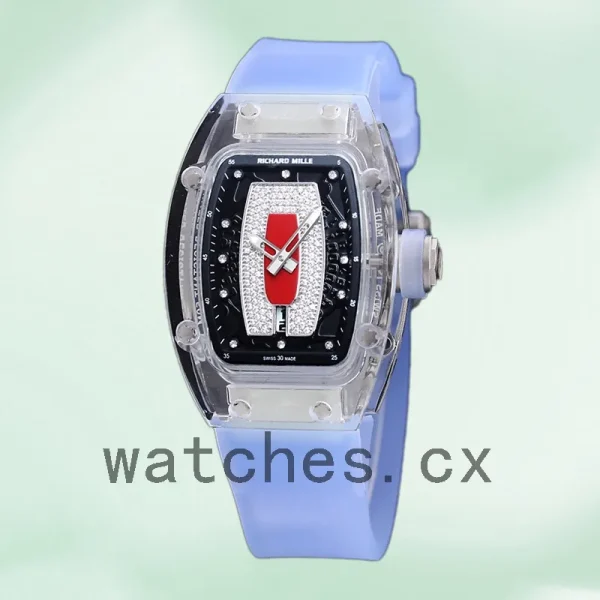 Richard Mille RM 07-02 RM 07-02-005 46*32mm Ladies Red With Diamonds Dial Transparent - Image 2
