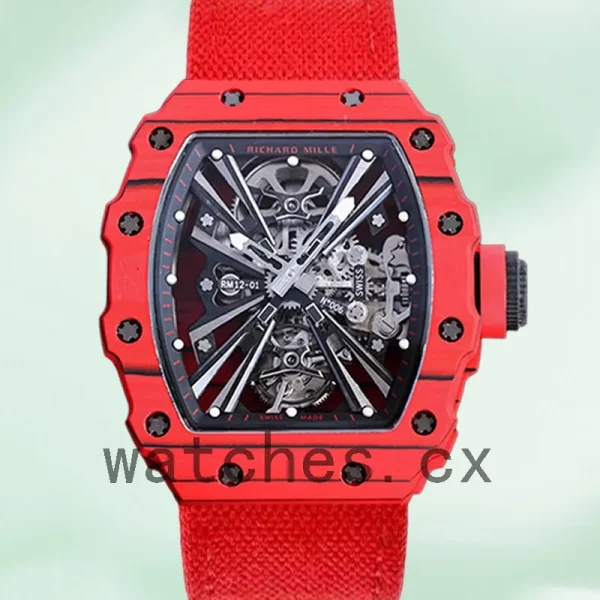 Richard Mille RM12-01 RM12-01 Men Around 50*40mm Automatic Transparent Dial