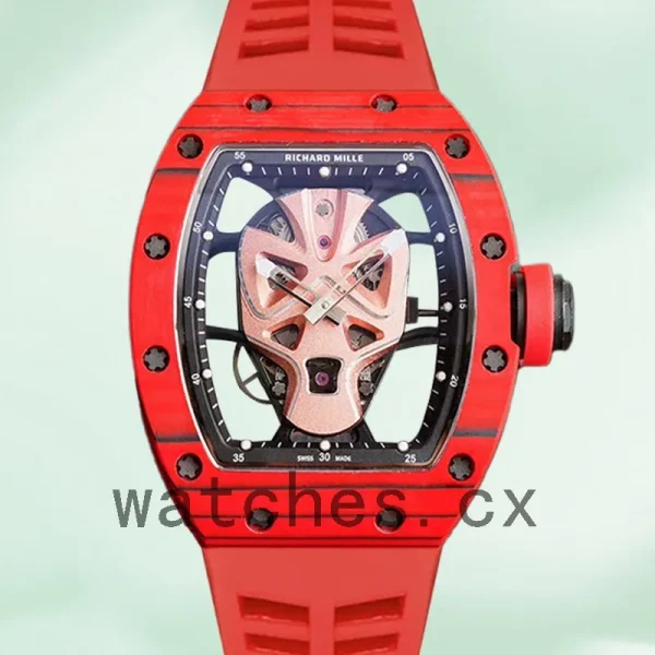 Richard Mille RM52-06 RM52-06 Around 50*40mm Men Hero Dial Rubber Band