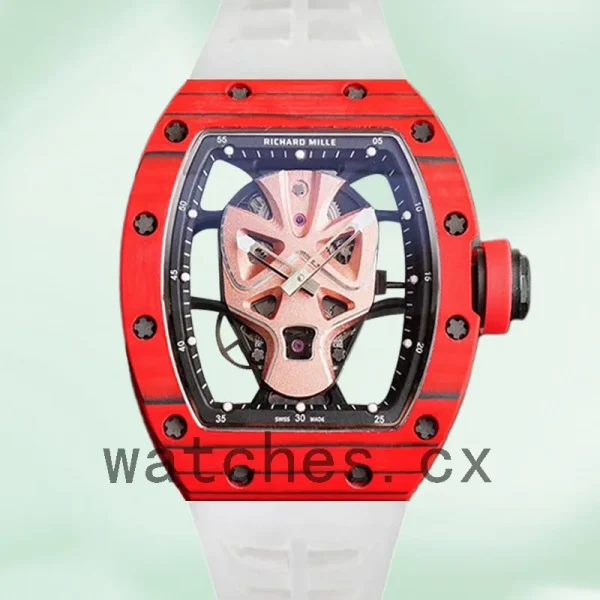 Richard Mille RM52-06 Around 50*40mm Men RM52-06 Hero Dial Rubber Band