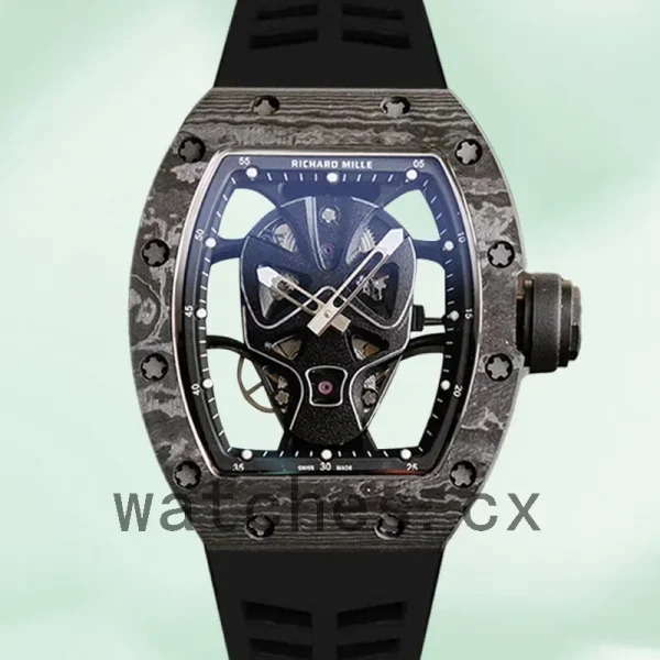 Richard Mille RM52-06 Around 50*40mm RM52-06 Men Automatic Rubber Band