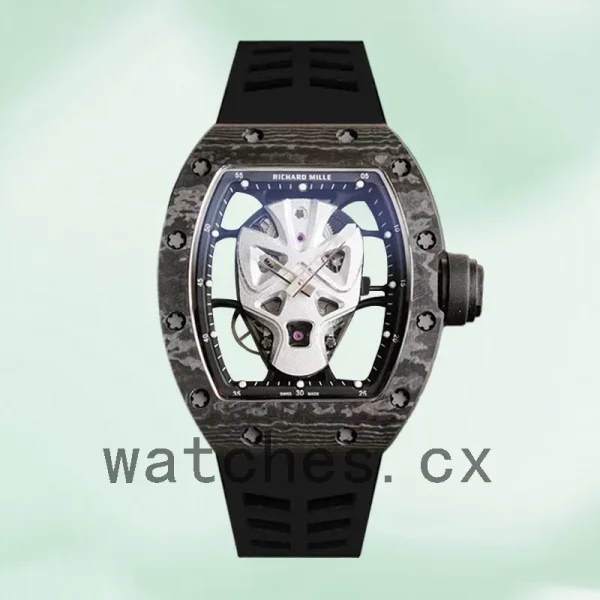 Richard Mille RM52-06 Around 50*40mm Men RM52-06 Hero Dial Rubber Band - Image 2