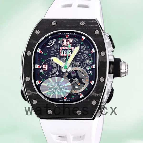 Richard Mille RM 62-01 50*42mm Men RM 62-01-001 Rubber Band