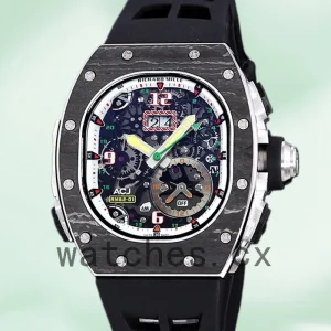 Richard Mille RM 62-01 50*42mm Men RM 62-01-004 Rubber Band Transparent Dial