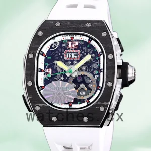 Richard Mille RM 62-01 Men 50*42mm RM 62-01-005 Black Rubber Band
