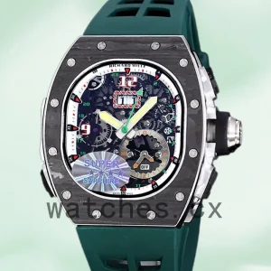 Richard Mille RM 62-01 50*42mm RM 62-01-006 Men Rubber Band Black