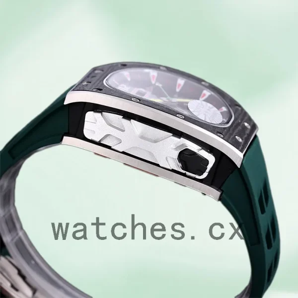 Richard Mille RM 62-01 50*42mm RM 62-01-006 Men Rubber Band Black - Image 3