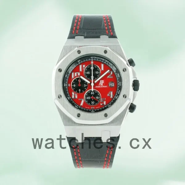 Audemars Piguet Royal Oak Offshore Men's 42mm RoyalOakOffshore004 Quartz/Automatic Red Dial - Image 2