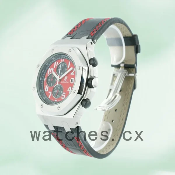 Audemars Piguet Royal Oak Offshore Men's 42mm RoyalOakOffshore004 Quartz/Automatic Red Dial - Image 3