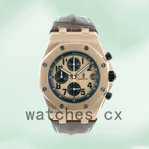 Audemars Piguet Royal Oak Offshore 42mm Men's RoyalOakOffshore010 Champagne Dial - Image 2