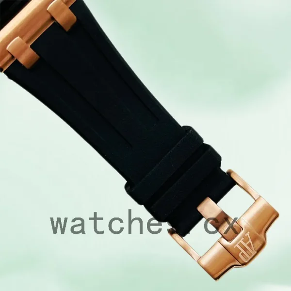 Audemars Piguet Royal Oak Offshore Men's 44mm RoyalOakOffshore015 Rose Gold-tone Rubber Band - Image 4