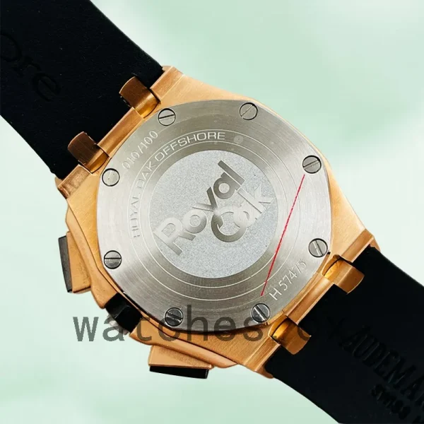 Audemars Piguet Royal Oak Offshore Men's 44mm RoyalOakOffshore016 Silver Dial Rubber Band - Image 3