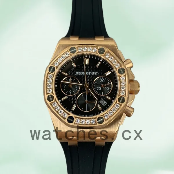 Audemars Piguet Royal Oak Offshore Men's RoyalOakOffshore023 37mm Black Dial - Image 2