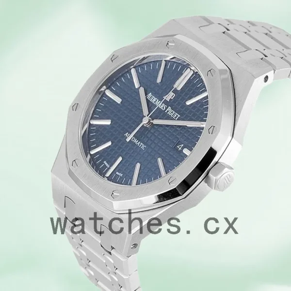 Audemars Piguet Royal Oak 15400ST.OO.1220ST.03 41mm Men's Blue Dial Bracelet - Image 4