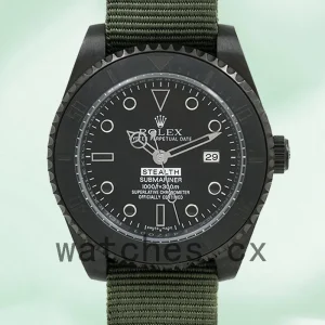 Rolex Submariner 40mm Men's Stealth Black-tone Black Dial