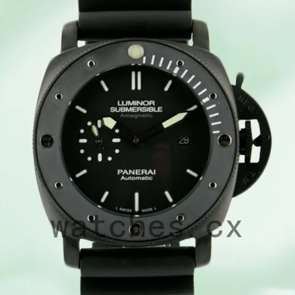 Panerai Luminor Submersible Submersible002 47mm Men's Black-tone Black Dial