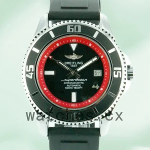 Breitling Superocean SuperoceanBK008 46mm Men's Strap Black Dial