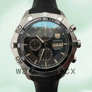 Tag Heuer Aquaracer 43mm Men's AquaracerBKSB006 Silver-tone Black Dial