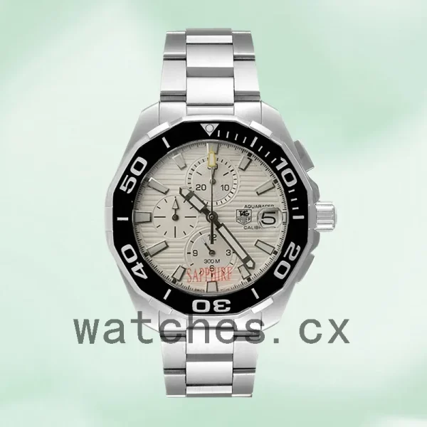 Tag Heuer Aquaracer AquaracerWSB004 Men's 43mm White Dial Silver-tone - Image 2