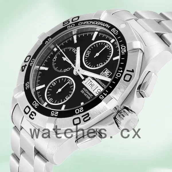 Tag Heuer Aquaracer CAF2010.BA0815 Men's 43mm Bracelet Black Dial - Image 3