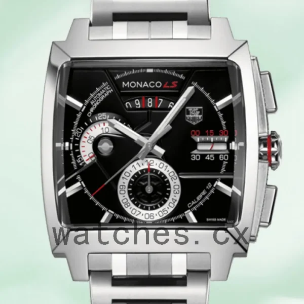 Tag Heuer Monaco CAL2110.BA0781 Men's 43mm Black Dial Bracelet